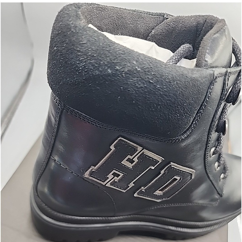 Harley Davidson 120TH Women's NEW Black Leather Riding Boots Size 9.5 - Picture 2 of 6